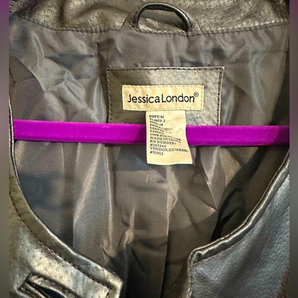 Jessica London Leather Jacket - Picture 6 of 6